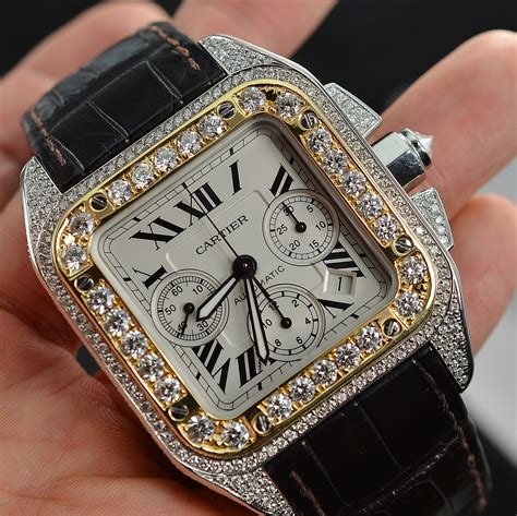 best men's cartier watch|cartier men's watches with diamond.